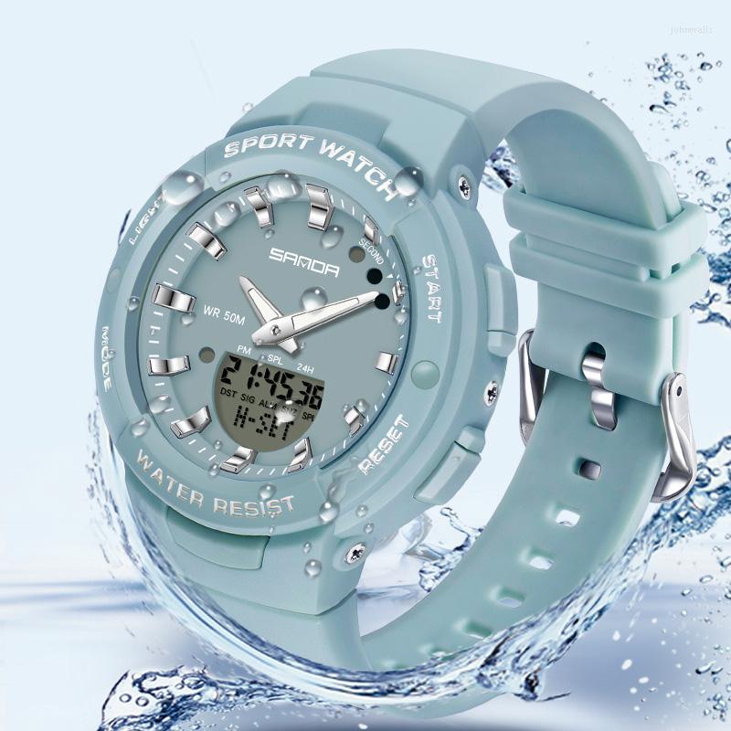 

Wristwatches Sports Watch Male Student Outdoor Waterproof Digital Watches Unisex Lover Clock Youth Luminous Electronic Gift WristwatchWristw, Style 7