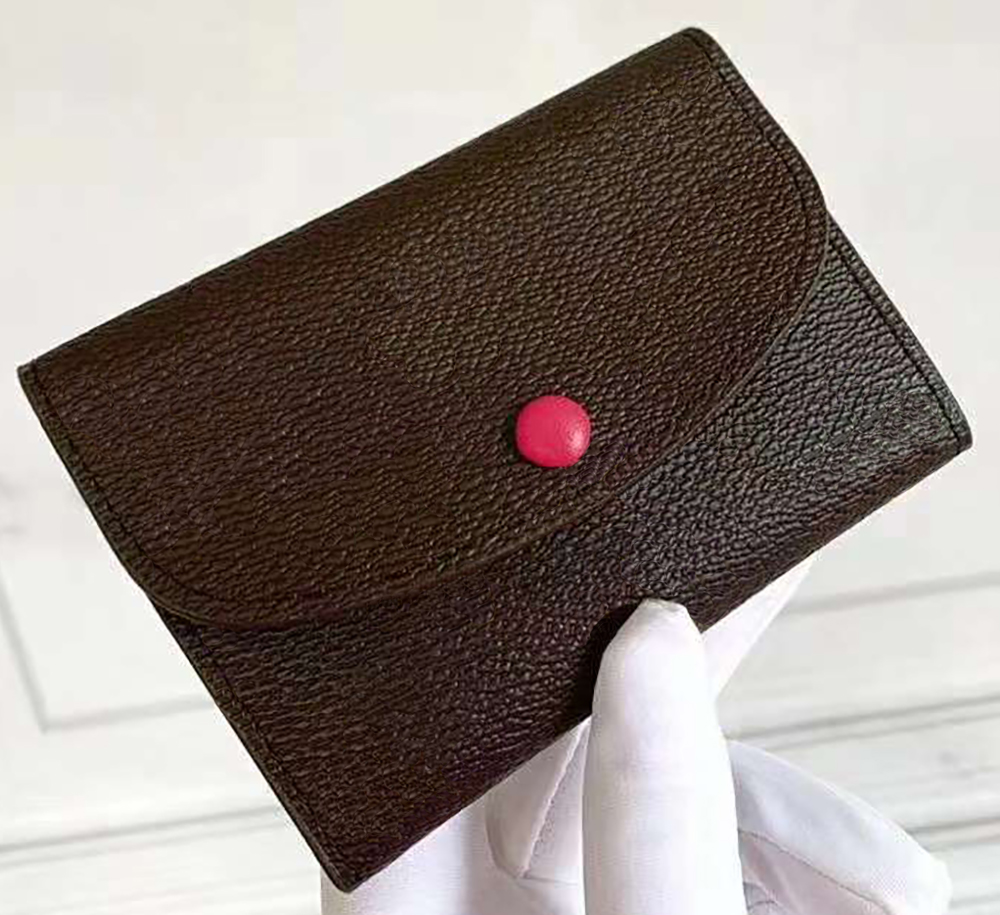 Hot Selling Classic Luxury Design R0SALlE Hasp Wallet Fashion Ladies Credit Card Holder Women New Cute Mini Coin Purse With Box