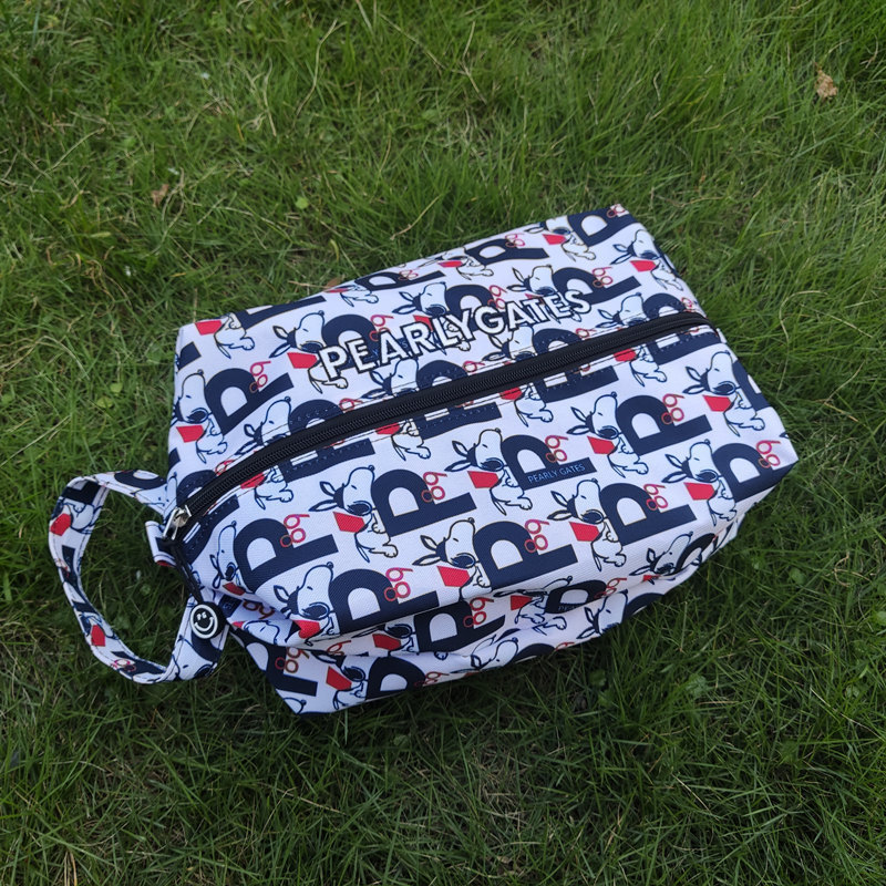 

Golf Shoes Bags Nylon Fabric Colorful Light Weight Carry Pouch Letters Design Zipper Pearly Gates Handbag 220715