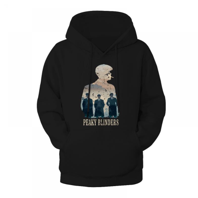 

Men's Hoodies & Sweatshirts Peaky Blinders Poster Whiskey Classic Retro Fashion Of Printed Pullover Hoodie Sweatshirt Streetwear For Men, Black