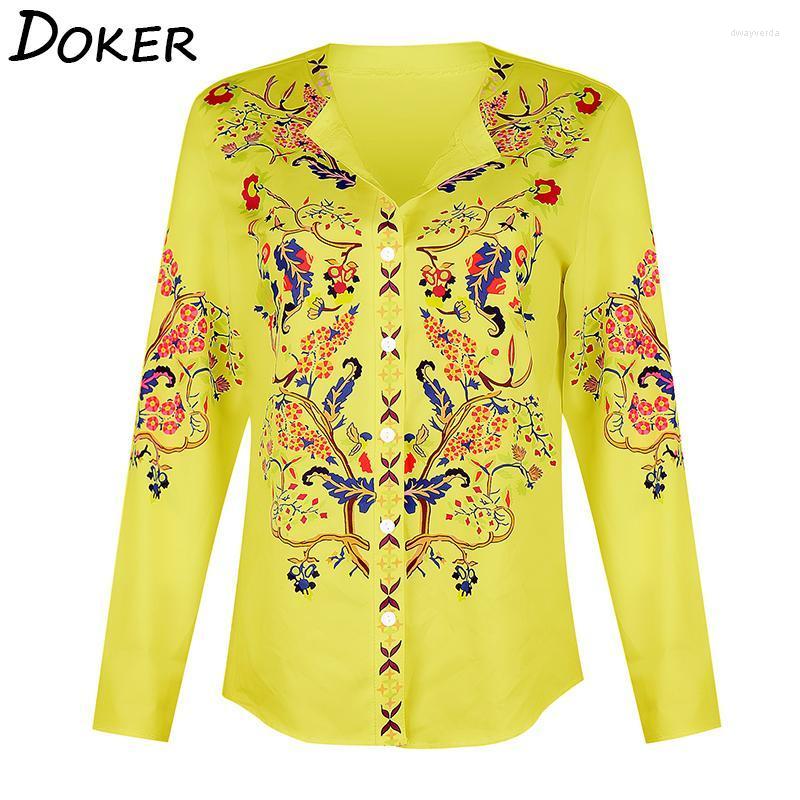 

Women' Blouses & Shirts Print Blouse Womens Clothes Fashion O Neck Long Sleeve Plus Size Loose Ladies Office Casual Tops And FemmeWomen' D, Blue