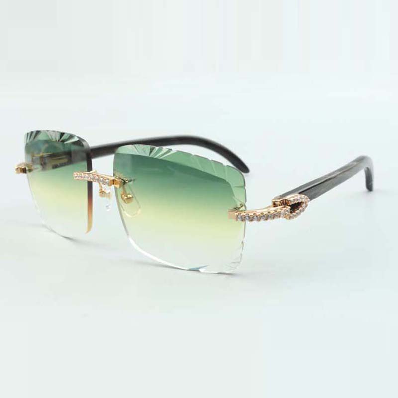 

Buffs sunglasses 3524020 with black textured buffalo horns and medium diamond