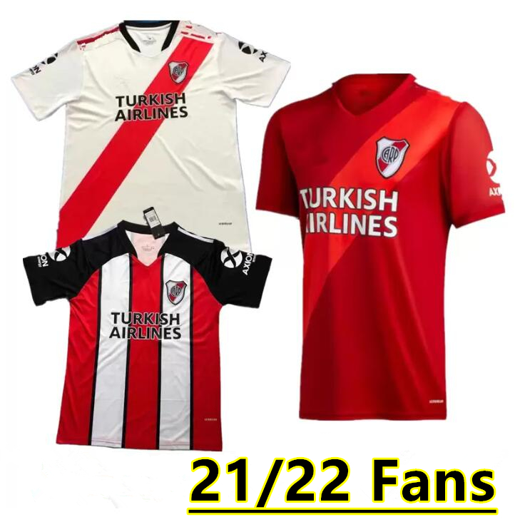 

2021 River Plate home white Soccer Jersey away Red G.MARTINEZ QUINTERO PRATTOSoccer Shirt 21/22 riverbed Football Uniform Sale 666