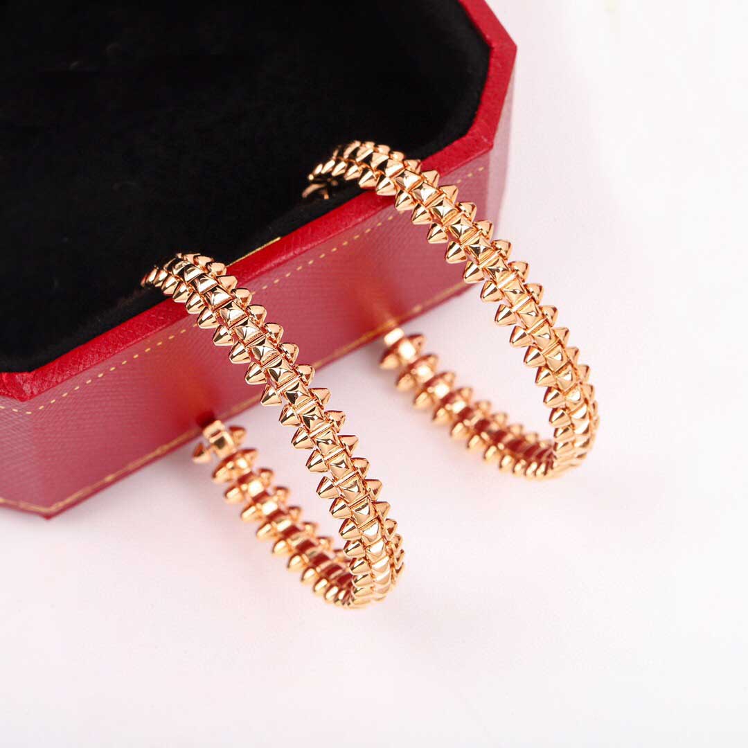 

Luxury quality Charm large size round shape dropearrin in 18k rose gold plated for women wedding jewelry gift have stamp box PS4019A