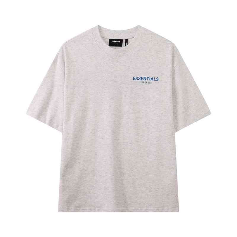 Men's Fashion Personality Trend New Short-sleeved Brand Wholesale Fog Essentials Branded Printed High Street Short Sleeve T-shirt for Men and W