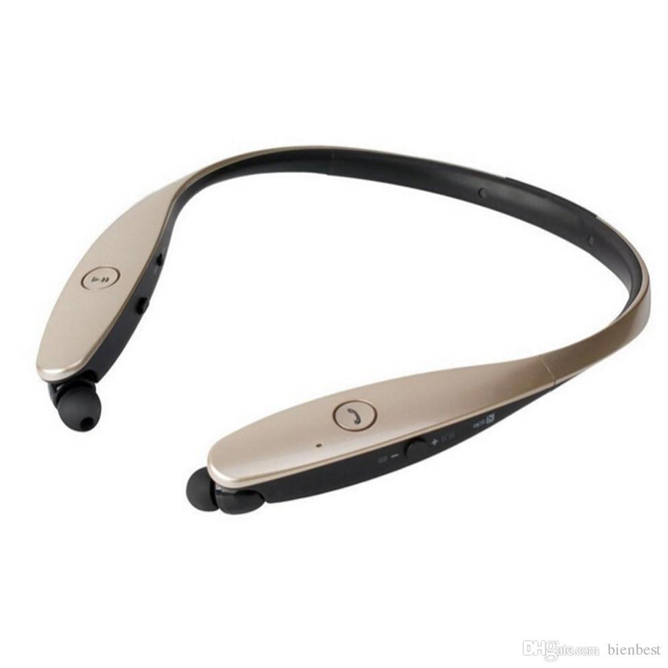 

Bluetooth earphone HBS 900 Bluetooth 4.0 In-Ear Noise Cancelling L G Tone Infinim HBS-900 Headphone lg neckband bluetooth headset311Y, Gold