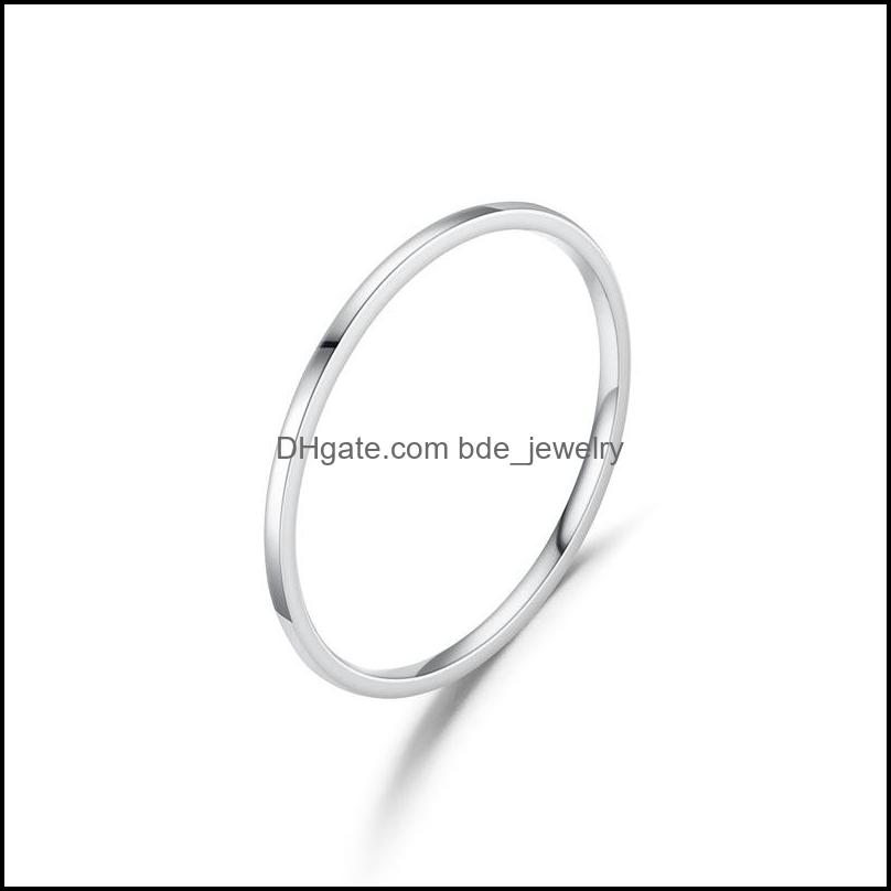 

Band Rings Simple 1Mm Thin Stainless Steel Couple Ring For Women Mens Fashion Classic Lover Finger Jewelry Birthday Gifts D Bdejewelry Dhigs