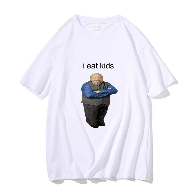 

Bertram Eats Kids Funny Brand Men Women T shirt I Eat Tees Man Pure Cotton Tops Short Sleeve Black Casual Loose Tshirt 220615, Red