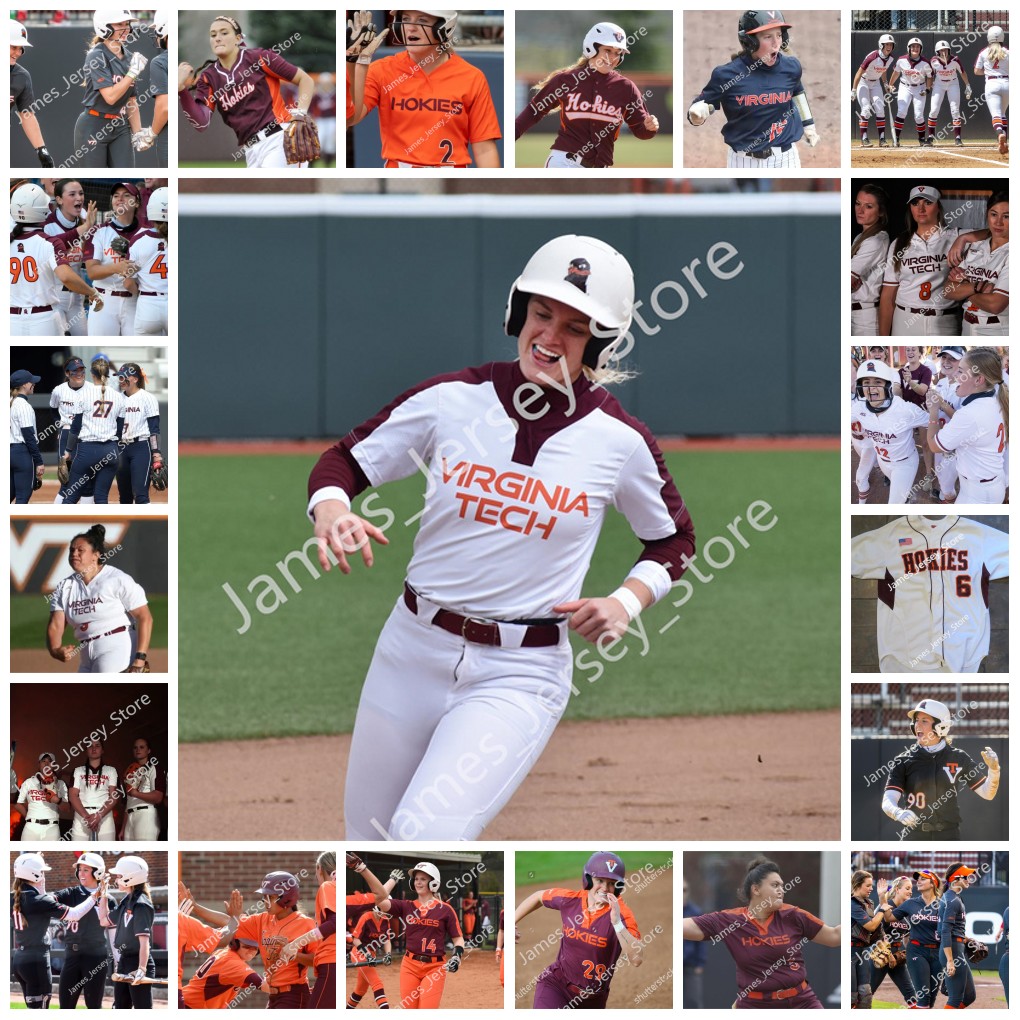 

2022 NCAA Stitched VT Virginia Tech Hokies softball Baseball Jersey 18 Mackenzie Lawter 19 Maddie Rountree 20 Maddy Federico Kelsey Brown Maija Louko Ariana Wright
