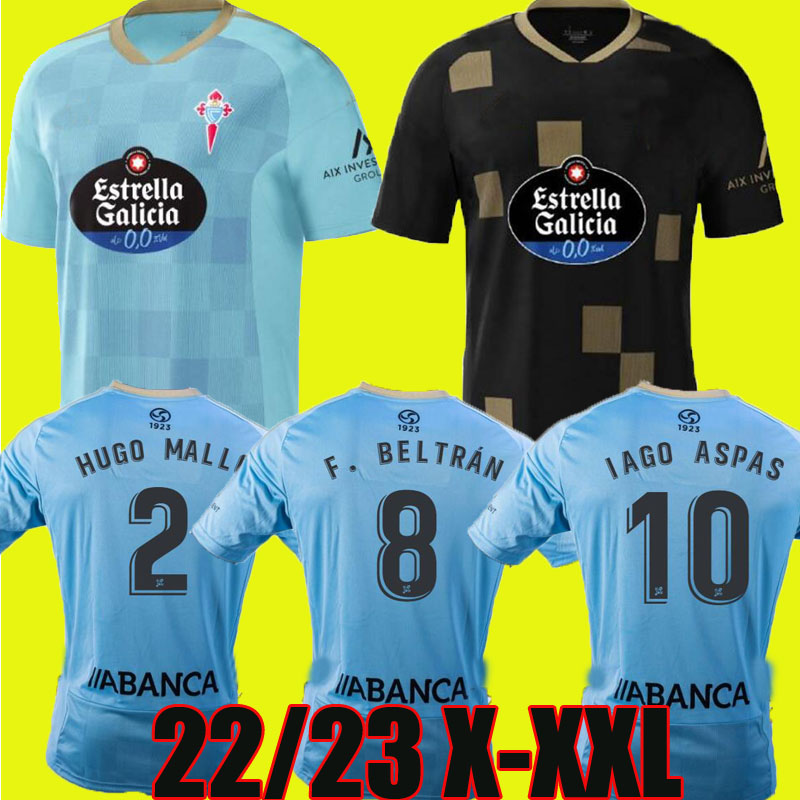 

22 23 Celta de Vigo soccer jerseys IAGO ASPAS F.BELTRAN home away 2022 2023 camiseta de futbol NOLITO MALLO SOLARI S. MINA Brais Mendez football shirts, 22/23 celta away