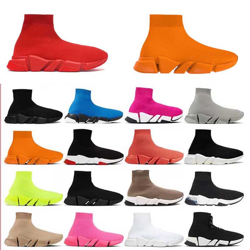 

Classic brand-name casual shoes stretch 2.0 speed coach socks boots runners sneakers knit women's walking triple platform coach sports 35-45, Blue