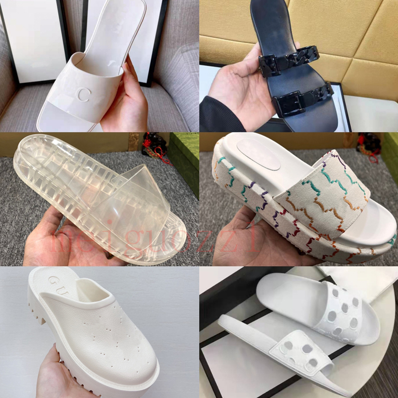 

New luxury Sandals Designer woman slipper Top quality summer fashion jelly slide high heel slippers Brand Casual shoes Womens Leather Alphabet outdoor beach shoe, Color 29