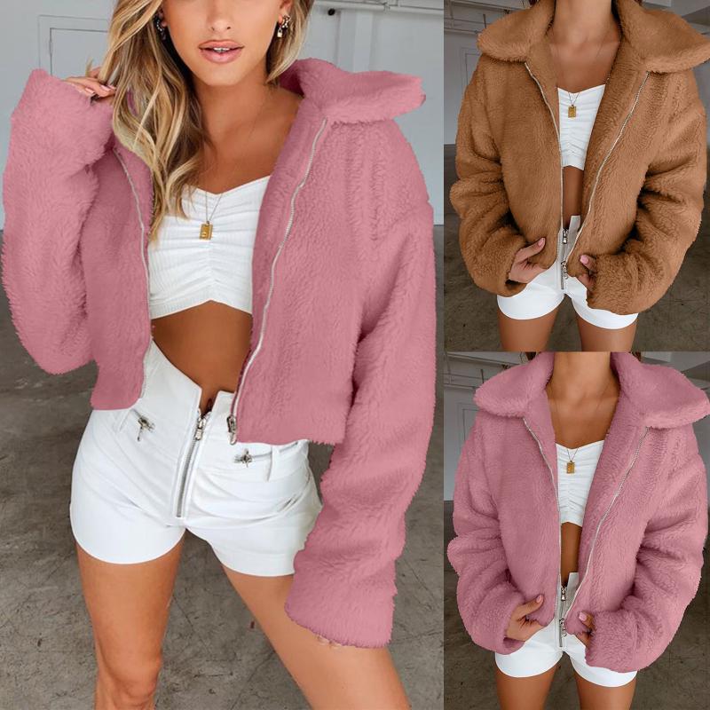 

Women's Jackets Lightweight Fleece Lined Jacket Women's Coat Fall Winter H Loose Long Sleeve Work For WomenWomen's, Khaki