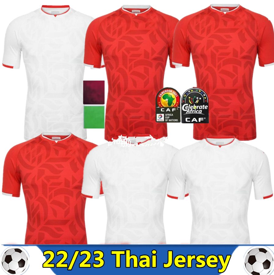 

2022 2023 Tunisia Maillot de Foot 21 22 Home Red Soccer Jerseys #7 MSAKNI #10 KHAZRI Shirt away White KHALIFA SASSI MAALOUL Tunisia Football uniform, Yellow