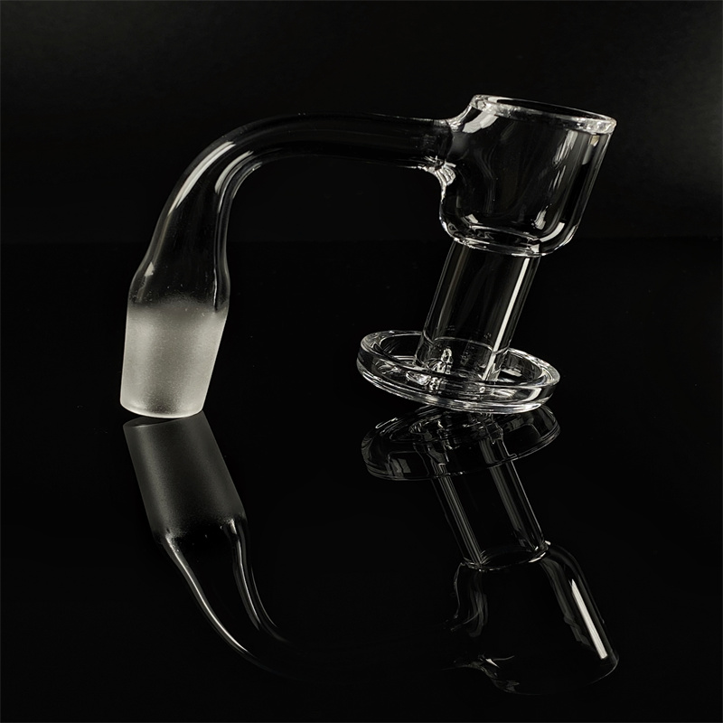 

Terp slurper 90 degree quartz rod nail hookah frosted 14mm male spear two glowing luminous pearls for oil rig glass bongs erig vaperizor (BBG-004)