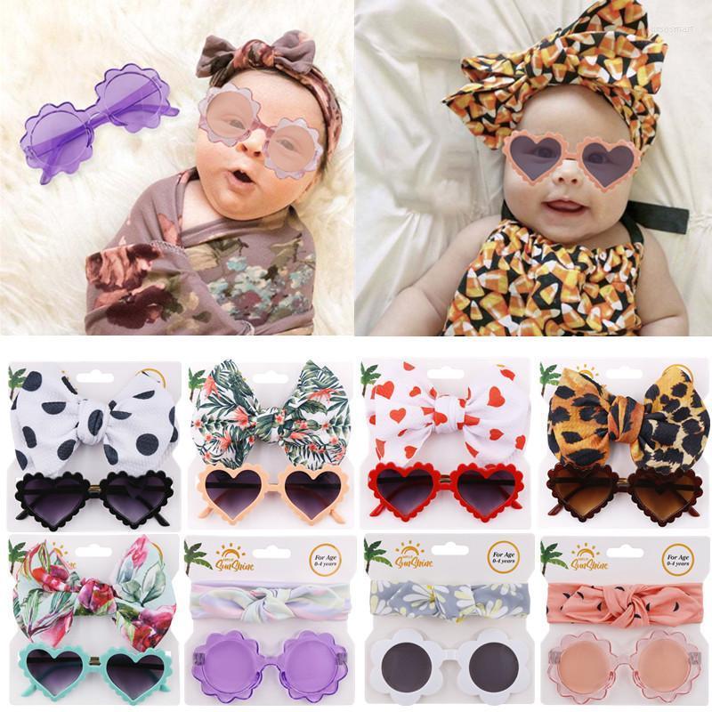 

Hair Accessories 2022 Vintage Floral Bownot Baby Headband Summer UV Protection Sunglasses Cute Girls Elastic Band Pography Props, 11
