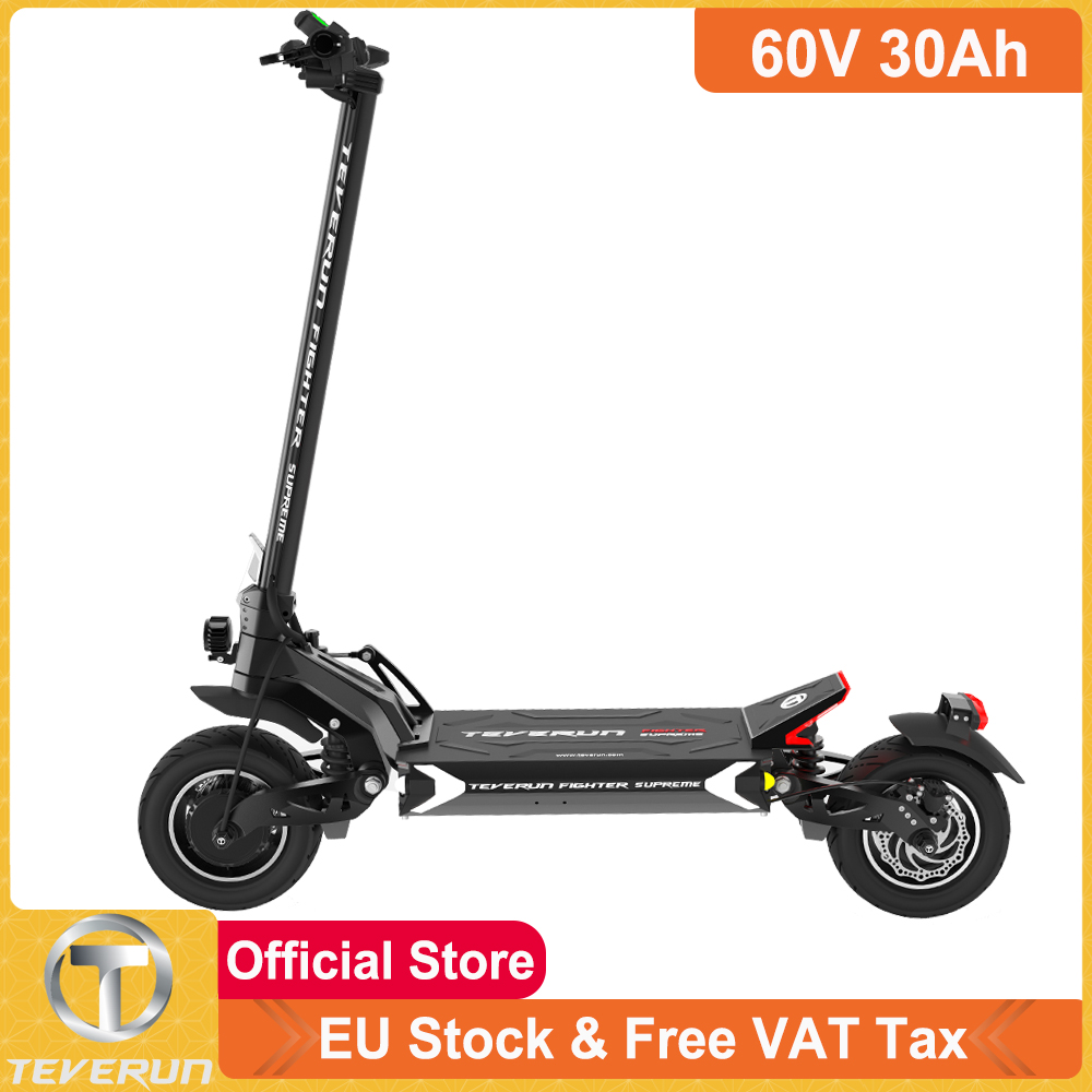 

Blade Teverun FIGHTER ELEVEN 60V 35Ah Dual Motor Max 5000W Top Speed 85km/h TFT Display 11inch Adjustable Suspension Scooter