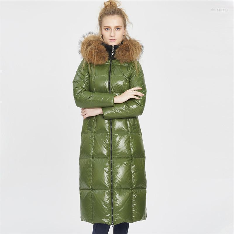 

Women' Down & Parkas 2022 Hooded Luxury Raccoon Fur Collar White Duck Jacket Winter Coat Women Long Padded Jackets WXF2311 Phin22, Black