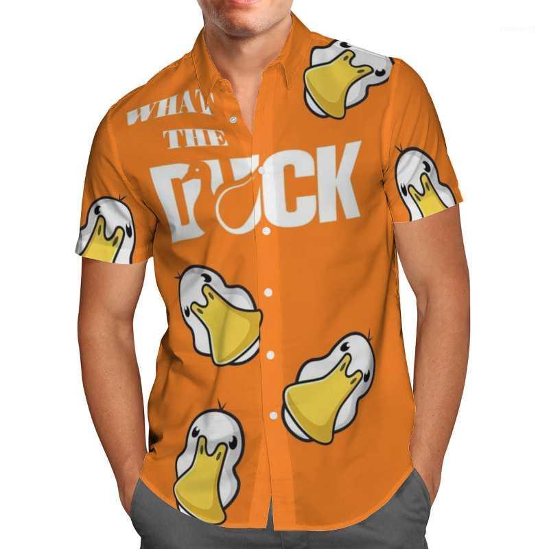 

Men's Casual Shirts 3D Printed Anime Little Duck Shirt Hawaii Sandy Beach Men Breathable Summer Short Sleeve 2022 Oversize, Shirt 06