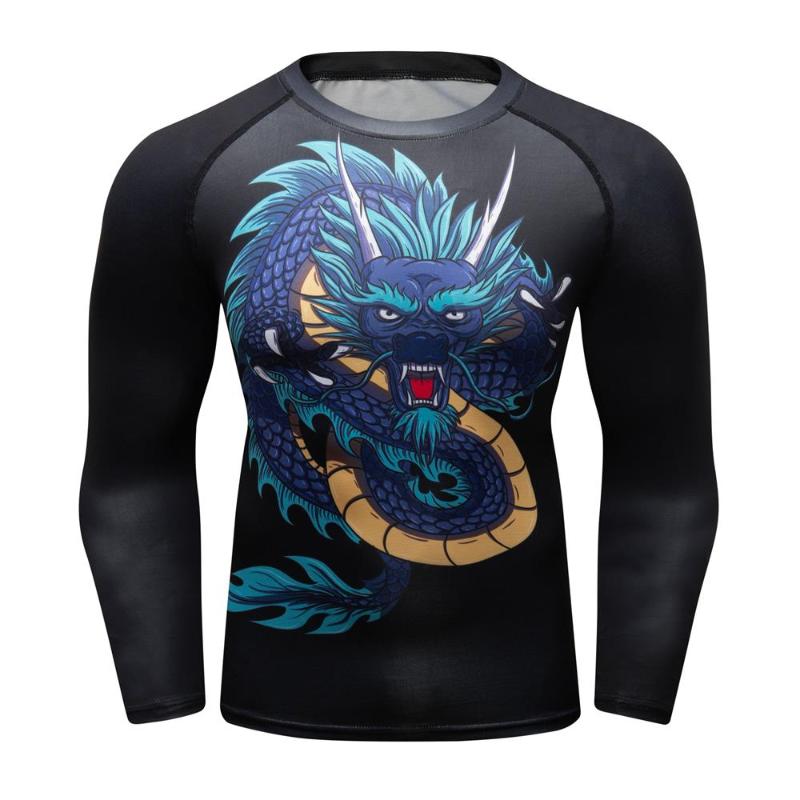 

Men's T-Shirts Summer Rashgard Gym Shirt Sport T Men Long Sleeve Casual Man Gyms Workout Training Tops Tees Running Brand ClothingMen's