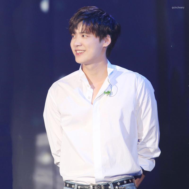 

Men' Casual Shirts Summer Men' 2022 Wing Collar White Trend Non Iron Long Sleeve Gentleman ShirtMen' Quin22