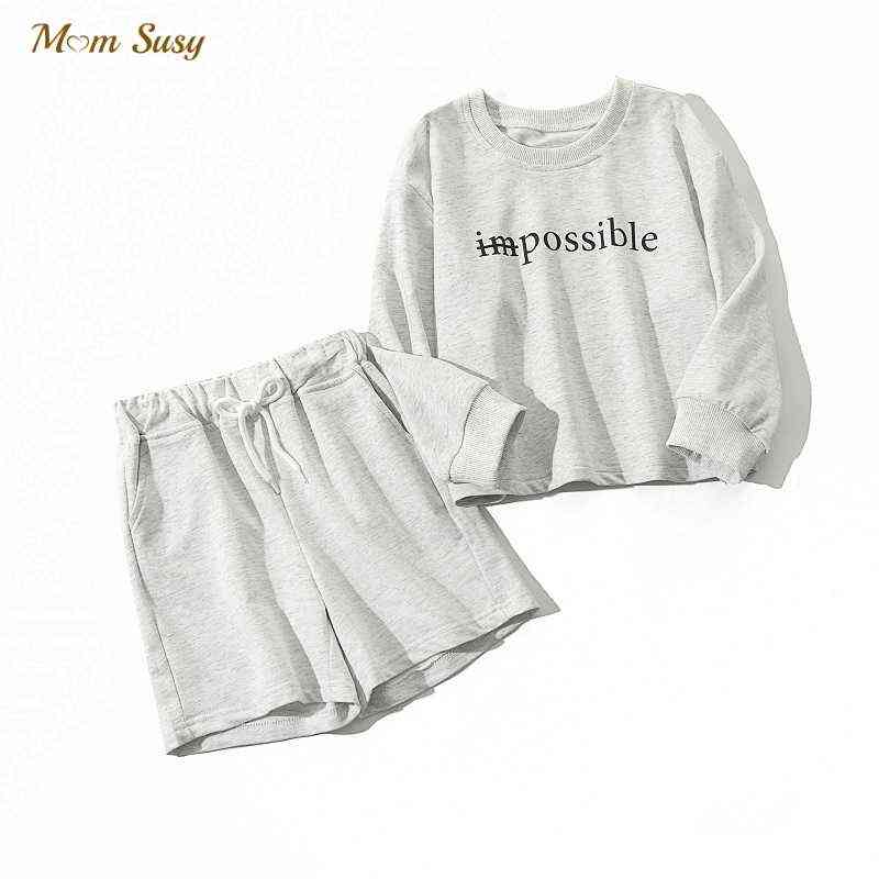 

Baby Girl Boy Cotton Clothes Set Hoodie and Shorts 2pcs Infant Toddler Child Tracksuit Long Sleeve Spring Autumn Summer 1-8Y T220812, Light khaki