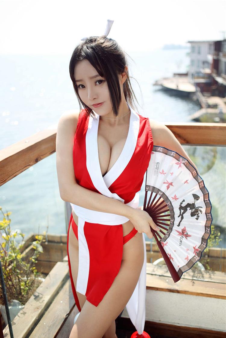 Maillots de bain pour femmes Cosplay The King Of Fighters 97 Mai Shiranui Costumes Anime japonais Robes sexy pour femmes Robe femme avec cadeau g