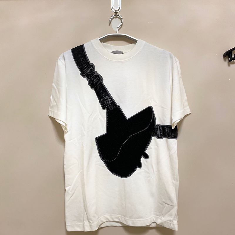 

Classic tee saddlebag mini shoulder crossbody retro print pattern men and women cotton short-sleeved T-shirt S-6XL
