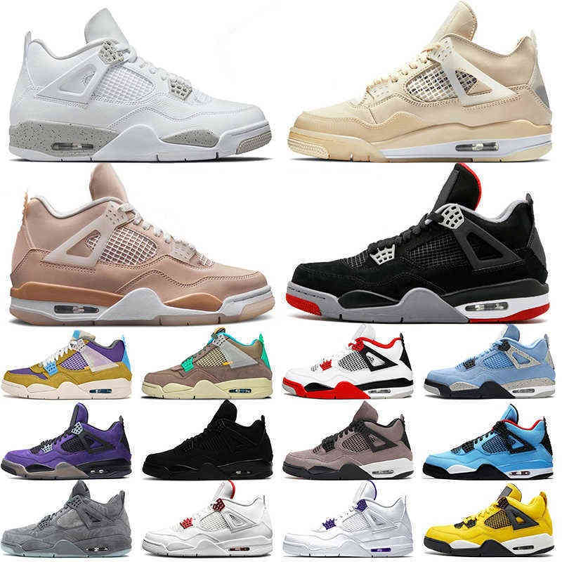 

With Box Jumpman 4 Mens Outdoor Shoes Women White Oreo Sail Fire Red 4s Shimmer Bred University Blue Black Cat s Trainers Sports, #39 pizzeria white 40-47