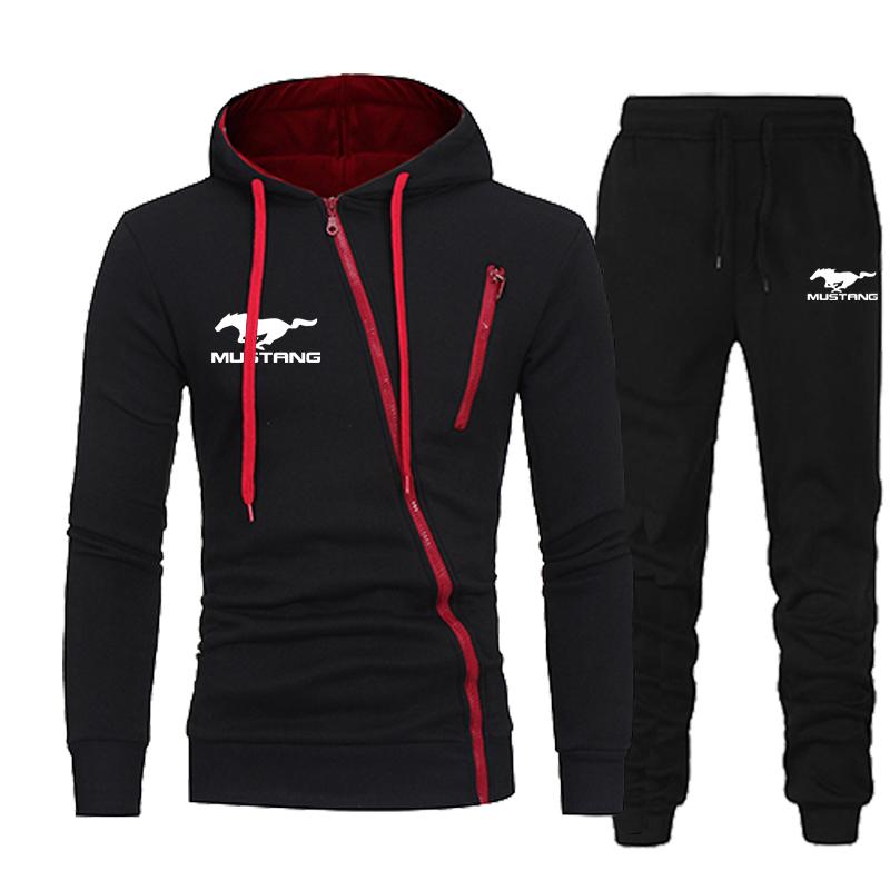 

Men' Tracksuits 2022 Autumn Winter Jogging Suit Casual Printed Sweatshirts Hooded Pullover Zipper Jackets Long Sleeved Coat Tops Outfits, Black