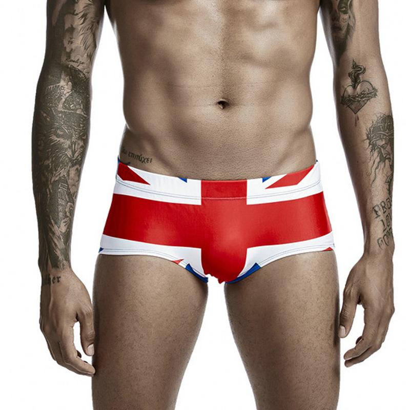 

Men's Swimwear S31 National Flag Print Men Swim Trunks Sexy Swimsuits 2022 Swimming Shorts Briefs Beachwear Surf Bathing Suits