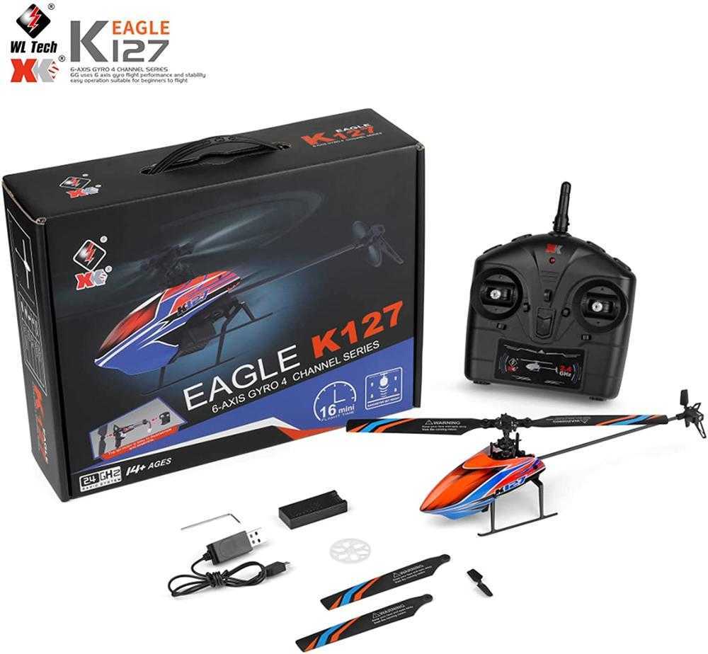 Wltoys XK K127 Remote Control Helicopter 4 Channel With 6axis Gyro One Key Take Off/landing Easy To Fly For Kids And Beginners-image-768609143