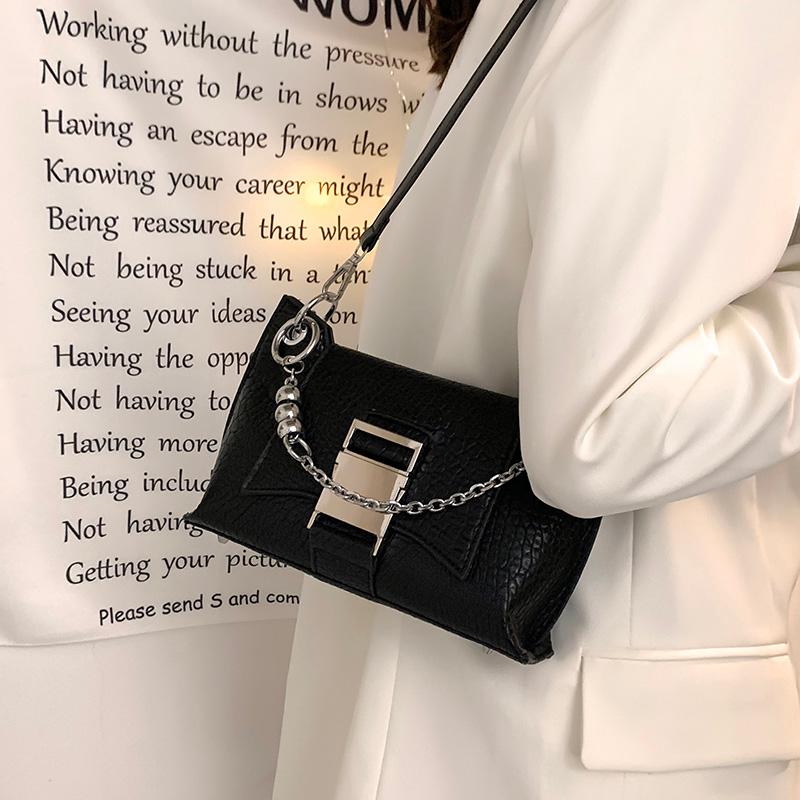 

Evening Bags Luxury Women Soft PU Leather Crossbody Chain Shoulder Bag Designer Brand Black Handbags And Purses ClutchEvening