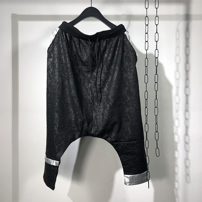 

Men's Shorts Owen Seak Men Casual Harem Men's Sweatpants Summer Hip Hop High Street Loose Black Size XLMen's