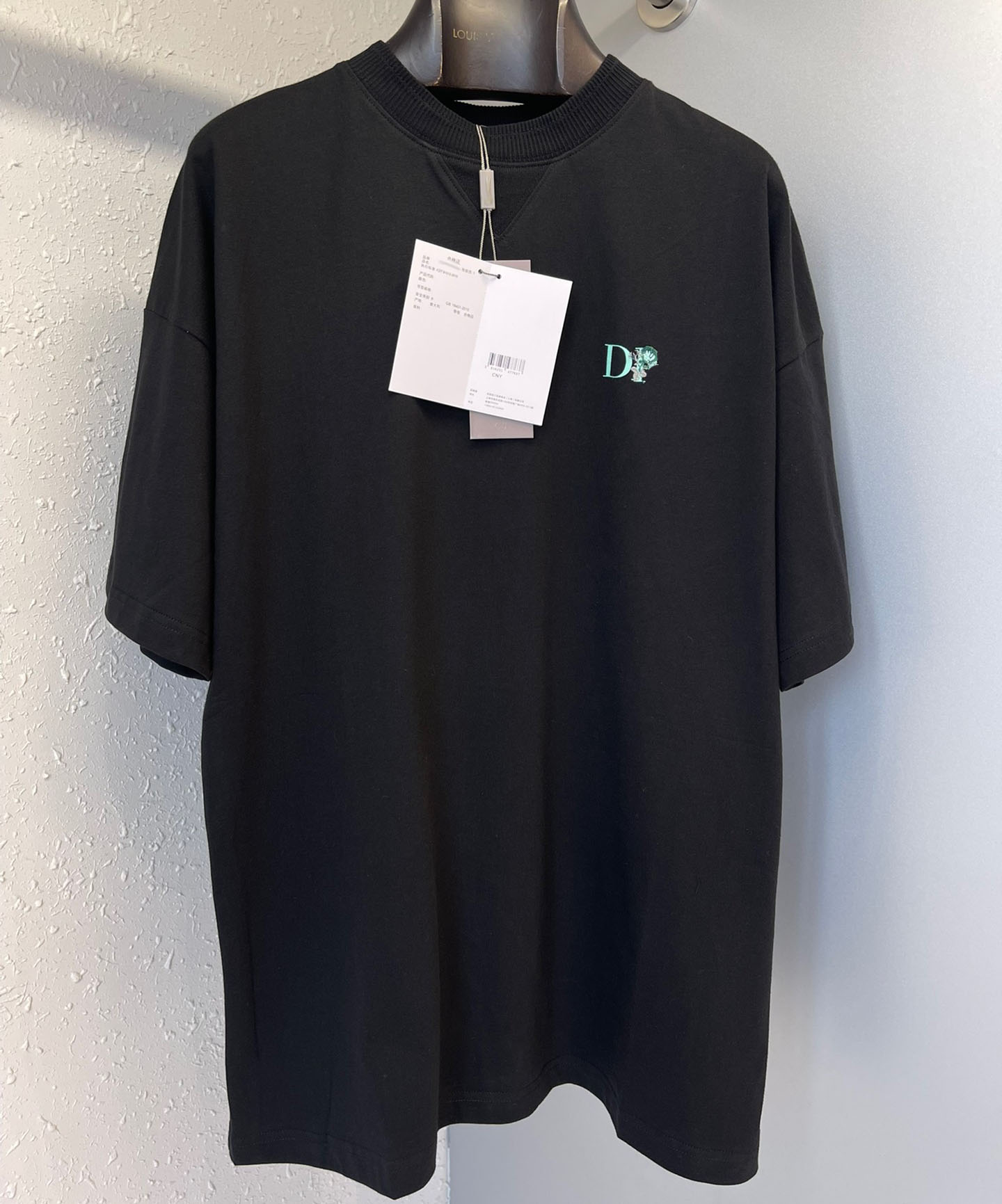 

New AOP jacquard letter knitted sweater in autumn / winter 2022acquard knitting machine e Custom jnlarged detail crew neck cotton EGgffw, Black