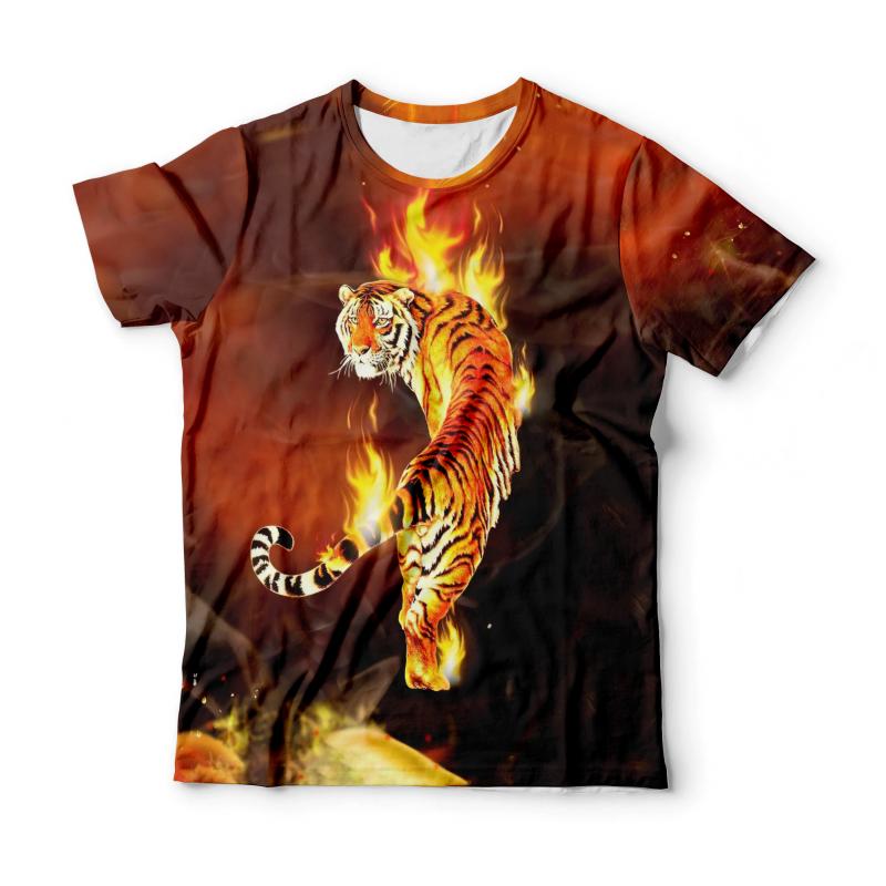 

Men' T-Shirts Summer Free Fire Tiger Tees Animal Crew Neck Graphic Print 3D T-Shirt Leisure Short Sleeve T Shirt Men ClothesMen, As the pictures show