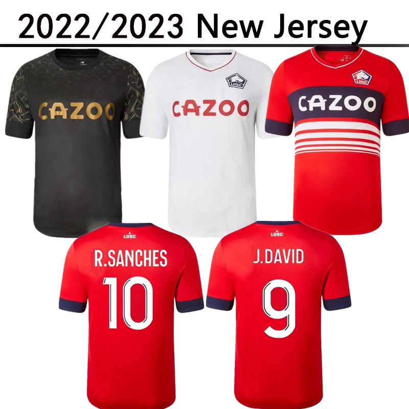 

2022 2023 LOSC Lille soccer jersey DAVID FONTE BURAK BAMBA YAZICI football shirts 22 23 JIKONE R.SANCHES T.WEAH .ARAUJO maillots home away black