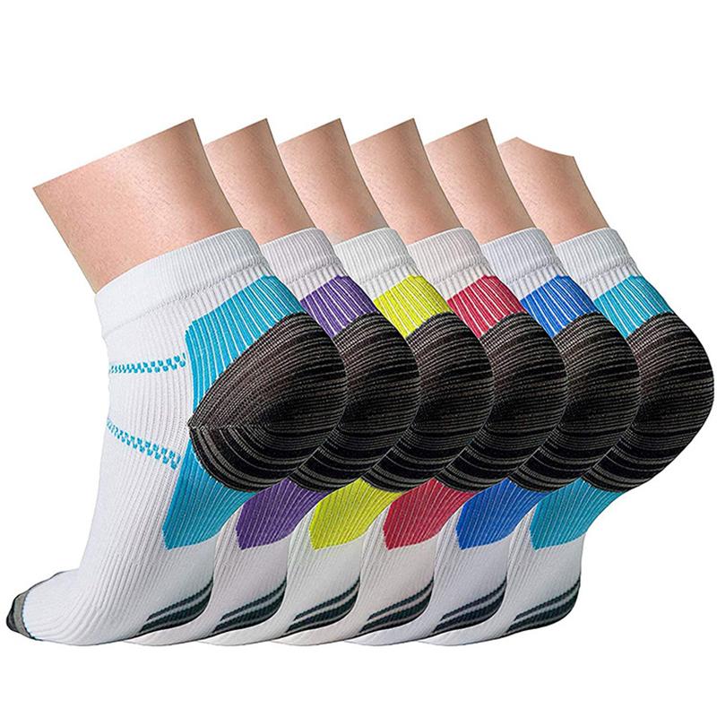 

Men's Socks Compression Running Plantar Fascia Low Tube Short Sweat-Absorbent Deodorant Breathable, Black