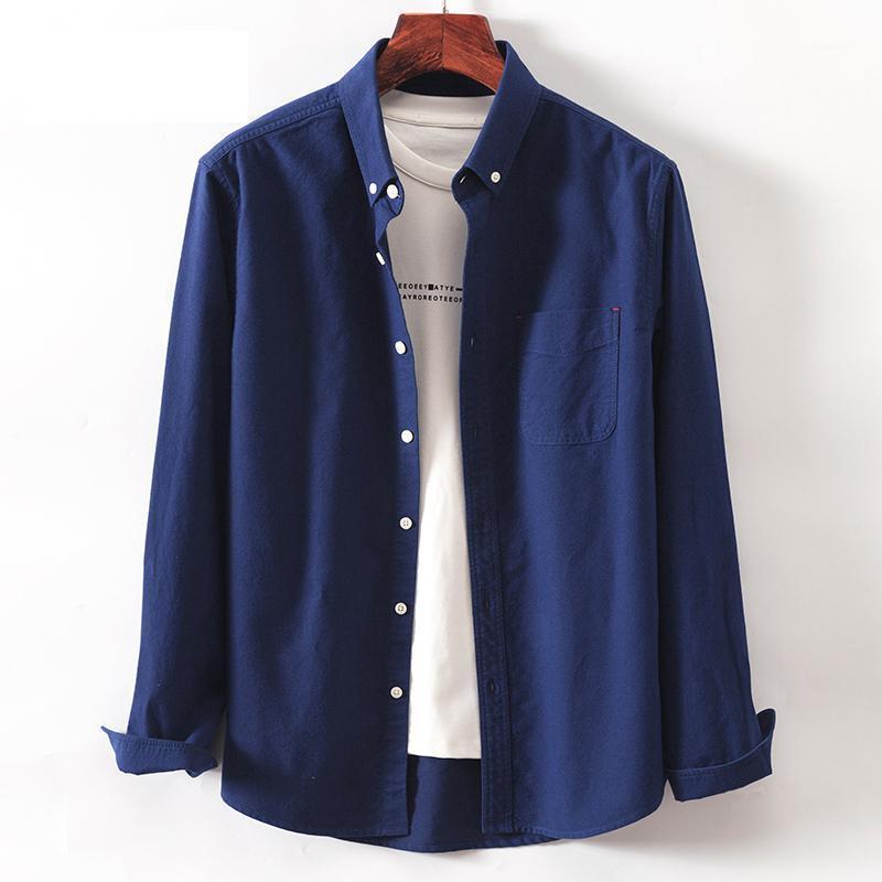 

Men' Casual Shirts Arrival Men Worsted Cotton Oxford Spinning Youth Long Sleeve Fashion Plus Size SMLXL2XL3XL4XL5XL 6XL, N520