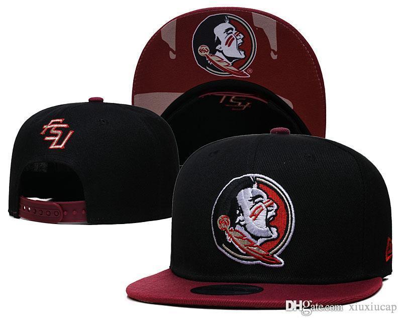 

2022 Men's Sports USA College Adjustable Hat Fan's Flat Street Black Red All Team NCAA Snapback Cap Hip Hop Street