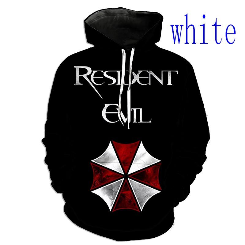 

Men's Hoodies & Sweatshirts Men Casual U-Umbrella Corporation Biohazard Hoodie 3D Printing R-Resident Evil HoodiesMen's