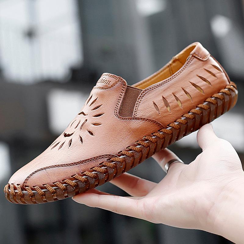 

Sandals Sandalen Heren Men Summer Sandalia Masculina Couro Work Roman Sandalias For Man Leather Big Size Cuero Hombre 2022, Khaki