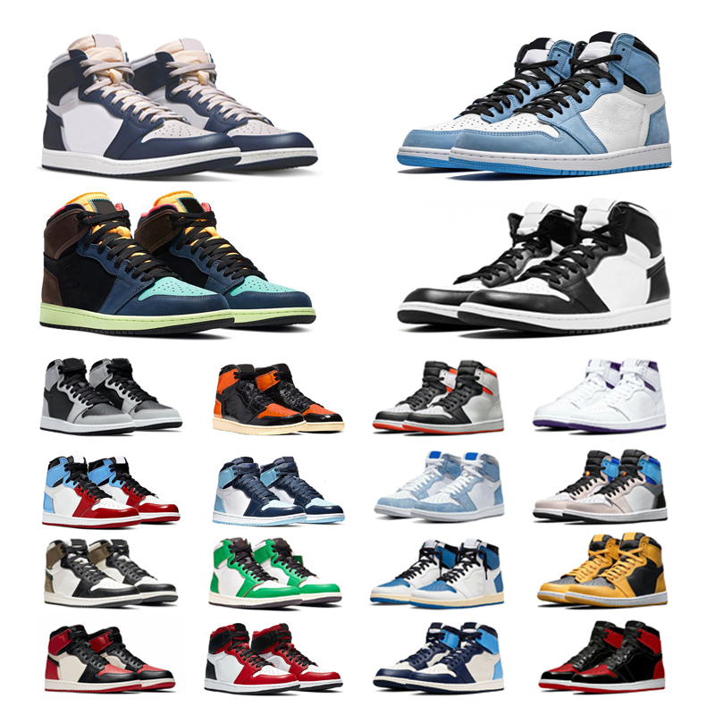 

1s Jumpman Basketball Shoes For Men Women Black White Alternate Black Royal Bred Patent Mens Trainers outdoor sports Sneakers, #49 top 3