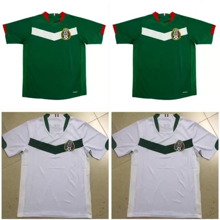 

Retro classic Mexico 2006 soccer jerseys national team G.FRANCO Naelson BORGETTI R.MARQUEZ home away Retro football shirt, White