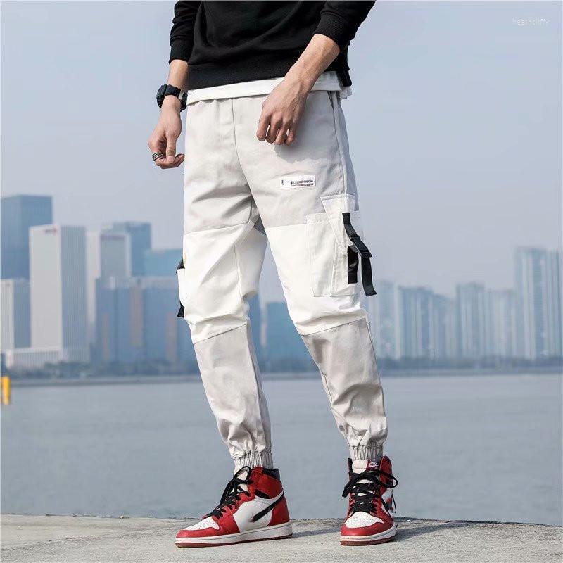 

Men's Pants Fashion Mens Cargo Japan High Street Loose Sports Men 2022 Hip Hop Skateboard Streetwear Casual TrousersMen's Heat22, Black