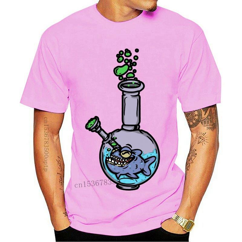 

Men's T-Shirts Knitted Customized Bong - Fish Tshirt Hipster Famous Novelty Men Tshirts Crew Neck Plus Size S-5xl Hiphop TopsMen's, Black