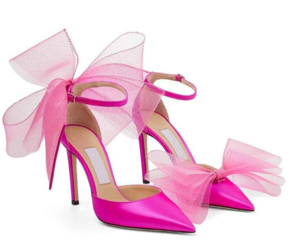 Chaussures de sandales de mariée de mariage romantique Femmes sexy talons hauts Mesh Gladiator Stiletto-Heel Lady Pumps