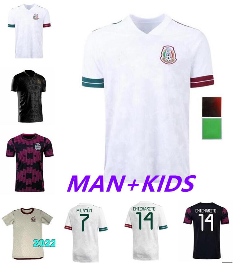 

Fans Player Version 2022 2023 Mexico Soccer Jersey green NEW National Copa America 21 22 23 CHICHARITO LOZANO GUARDADO CARLOS RAUL Men Kids Women Football Shirts