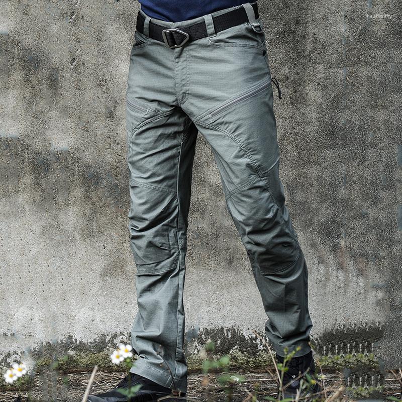 

Men's Pants Waterproof Jogger Men Military Style Tactical Male Casual Cargo Multi-Pockets Rip-stop Trousers FashionMen's Heat22, Black