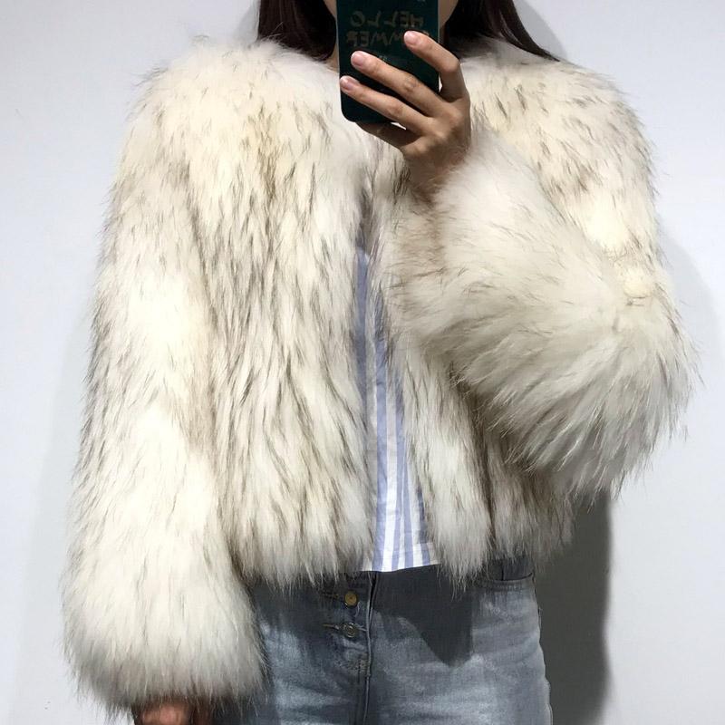 

Women's Fur & Faux Women Natural Jacket Knitted Ladies Real JacketWomen's, Multi